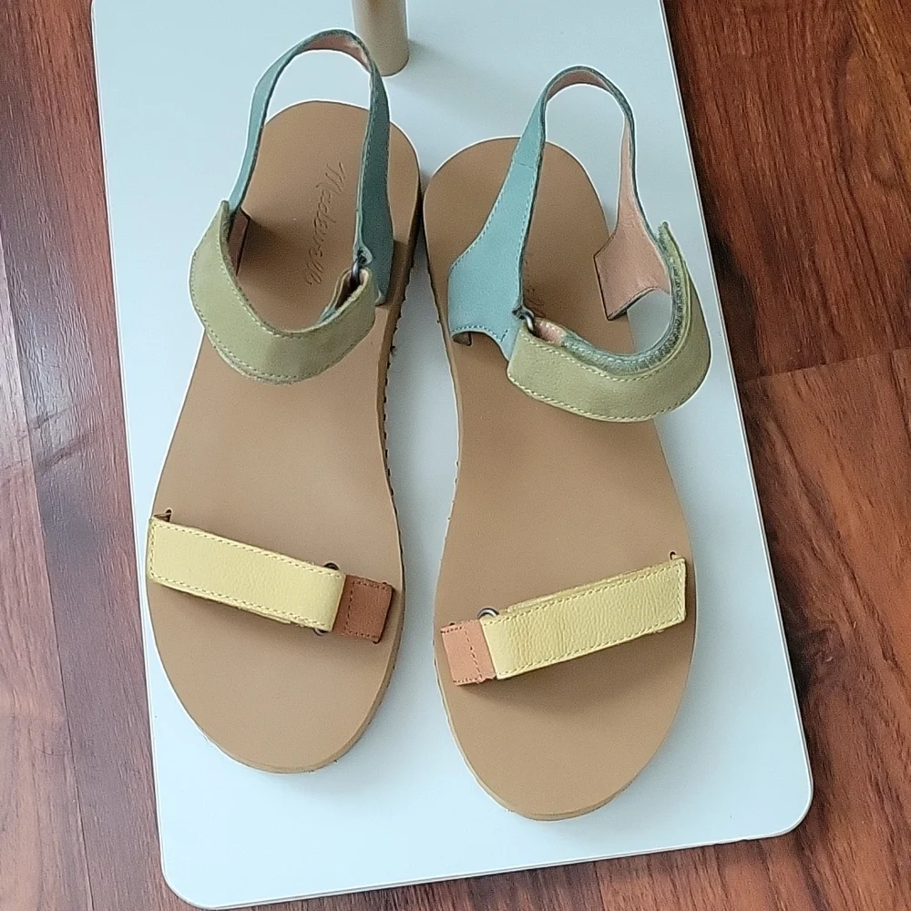 Madewell The Maggie Leather Platform Sandal Size 9